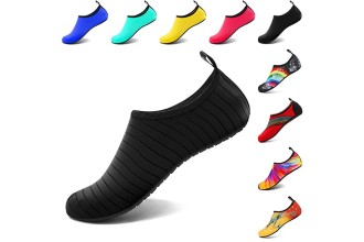 VIFUUR Water Sports Shoes Barefoot Quick-Dry Aqua Yoga Socks Slip-on for Men Women