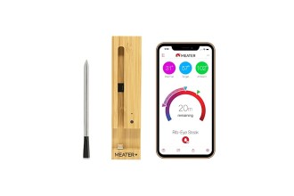 MEATER Plus | Smart Meat Thermometer with Bluetooth | 165ft Wireless Range | for The Oven, Grill, Kitchen, BBQ, Smoker, Rotisserie